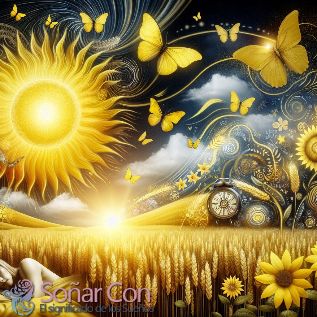 Soñar con el Color Amarillo Imagen representativa basada en Soñar con el Color Amarillo y de acuerdo con su Significado de Colores