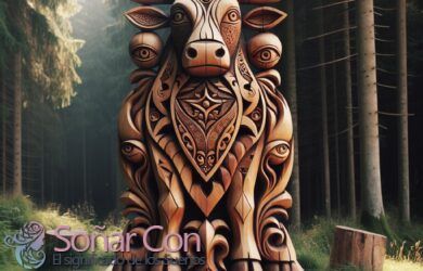 tótem de vaca